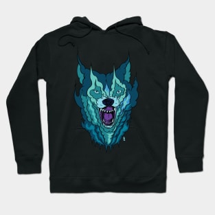 Vapor Wave Wolf Hoodie